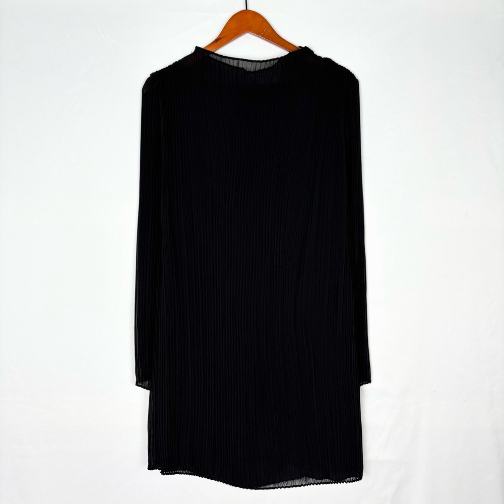 NEW Banana Republic Delana Pleated Mini Dress Black Size‎ M